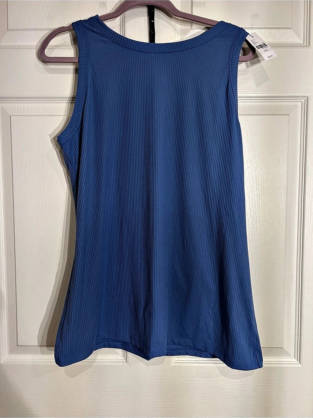 Lane Bryant High-Neck Rib Tank Top Blue 18/20